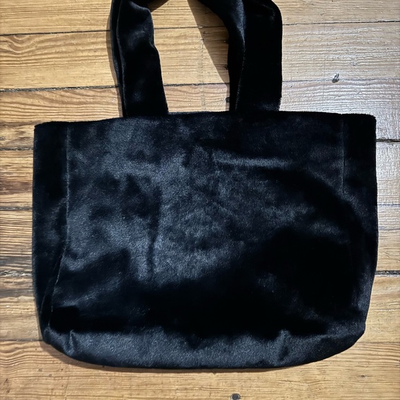 Wild Fable Black Velvet Tote - Picture 2 of 5